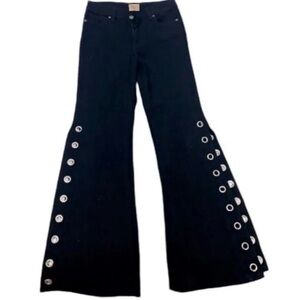 MISA Los Angeles Super Star Slit Jeans Flares
